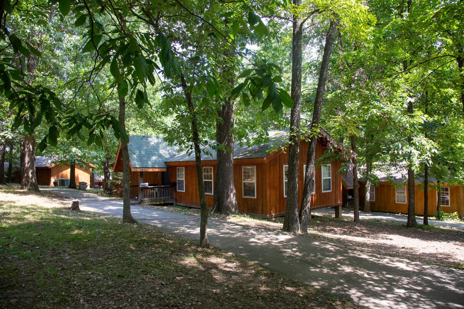 Camping cabins at Camp Barnabas