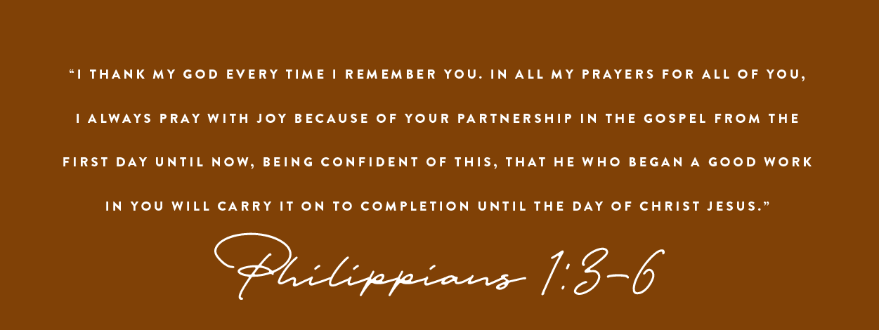 Philippians 1:3-6