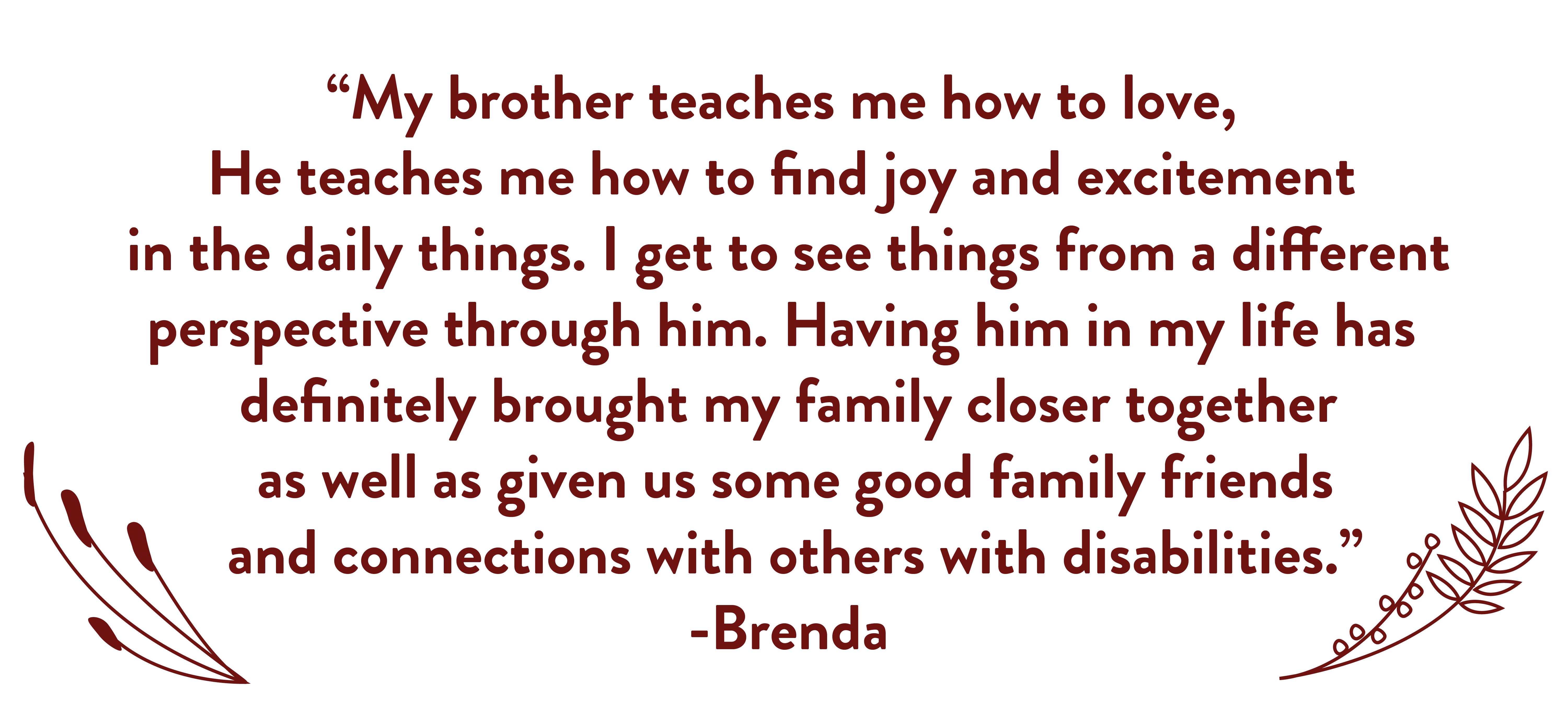 Quote from Brenda.